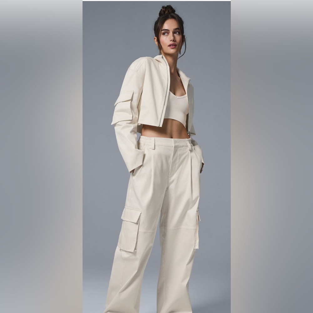 Night Out Cargo Jacket - Ivory